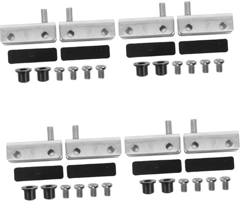 Gadpiparty Bisagras Acero Laminado en Frío Niquelado, para Vidrio de 3-6mm Juego de 1 Set Apertura Suave y Silenciosa para Puertas de Vidrio