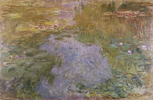 ENYLUFUT Bekannt Mode Leinwand Malerei Gemälde Wandkunst Seerosen Von Claude Monet Bild auf Leinwand für Wanddekoration 60x90cm