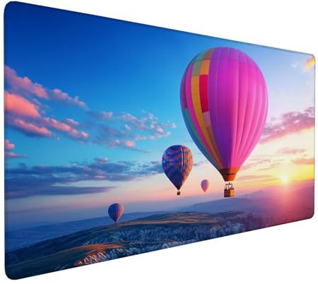 Blau Mauspad 900 x 400 x 3 mm,XXL Gaming Mauspad Rosa,Verlängertes Groß Mauspad Schreibtischauflage,Wasserdicht Mauspad,Genähte Kanten Mauspad,rutschfeste Gummibasis,Mauspad Gamer,Geschenk Y-273