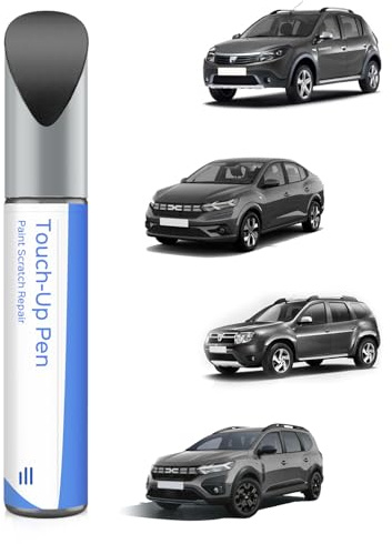 KNA - Vernice per riparazione grigio Comet Metallic/Comet Grey Metallic per Dacia Exact Match - Riparare graffi e scheggiature