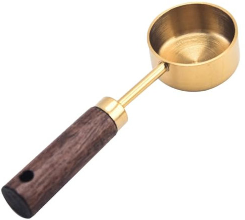 Coffee Measuring Spoon,Vintage Tablespoon Measuring Scoop | 15ml Measuring Spoon with Wooden Handle, Stainless Steel Coffee Spoon for Coffee Tea Sugar Powder