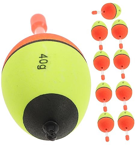 GOOHOCHY 10pcs Premium Foam Fishing Bobbers High Buoyancy Floats for Easy Fish Visibility and Sensitivity Fishing Tool for Sea Freshwater Suitable for Various Fish Species