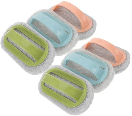 Alipis Pinceles de Serigrafía Mate 6 Piezas Mango para Limpieza de Tinta, para Artistas y Talleres, Colores Verde, Azul y Rosa Nórdicos, Cepillos para Impresión, Uso Profesional