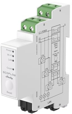 EcoFlow x Shelly Smart Meter - Surveillance intelligente de l'énergie pour des maisons entières - Utilisation de la compensation du courant domestique - Maximisation de l'utilisation de l'énergie