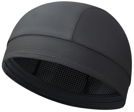 Berretto per bicicletta – Sottilissimo Estivo – Cappello da bicicletta per sotto il casco, asciugatura rapida, tessuto traspirante, protezione UV, assorbimento del sudore, design unisex per strada e