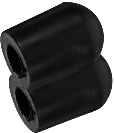 Schwarze Gummikappen für Kontrabass Endstifte, 2 Stück | Rutschfeste Pads, für Cello und Double Bass, Leicht Montierbar, als Zubehör für Auftritte