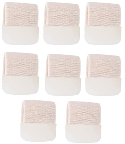 8stk 2 Größen Gel-Zehentrenner für Überlappende Zehen, Rutschfest Elastisch Zehenspreizer Fußkorrekturhilfen für Männer & Frauen (Hautfarbe)