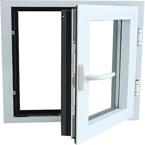 Aluminiumfenster, Shed-Schiebefenster, Kellerfenster. Horizontal-Schiebefenster, Garagenfenster, Gartenhausfenster,Schwarz,40X90