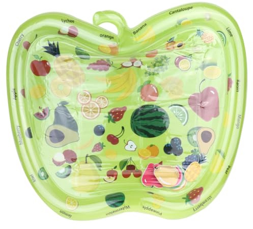 Toyvian Aufblasbare Wassermatte Aufblasbares Wasserkissen Gepolsterte Matte für Kinderspielzeug Einfach mit Wasser und Luft zu Befüllen Grün