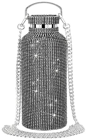 Regalo festa Bottiglia d ' acqua con diamanti scintillanti Tazza con glitter Bottiglia termica in acciaio inossidabile Bottiglia d ' acqua riutilizzabile Boccetta in acciaio inossidabile