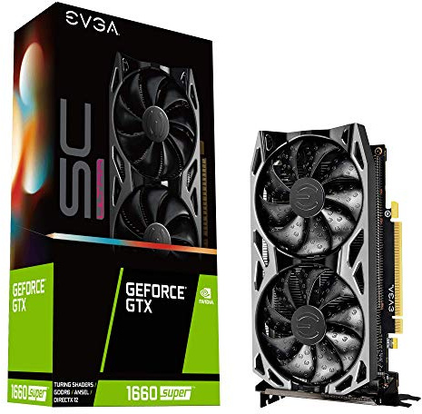 EVGA GeForce GTX 1660 Super Sc Ultra Gaming, 6GB GDDR6, Dual Fan, Metal Backplate, 06G-P4-1068-KR