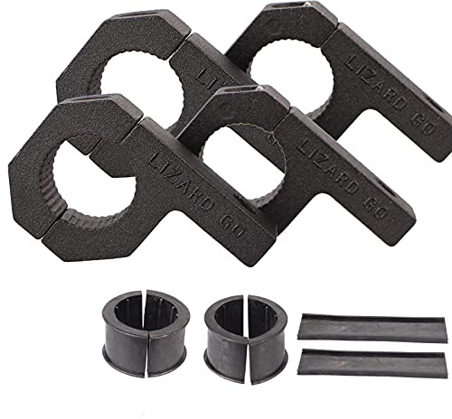 LIZARD GO Bar Clamps - 4Pack,Horizontal Roll Cage Clamp 0.75 inch,0.875 inch,1.0 inch,Roll Bar Clamp for Bar Diameter 3/4 to 1.0 Mounting Bracket (0.75~1.0 Clamps)