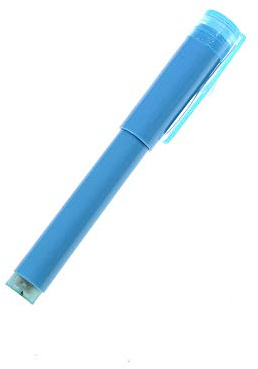 1Pcs Counterfeits Money Detector Pen, Portable UV Bank Note Fake Counterfeit Forged Checker Tester Marker Pen with Torch Ultraviolet Tube Light, Blue/Purple