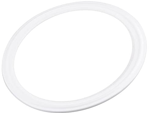 sourcing map 2Stk. PTFE-Dichtungsflansch O Ring für 4 Zoll Vakuumspanner weiß