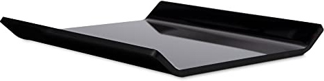 2 Stk. Zahlteller, Cash-Tray, Wechselgeldschale, Kassierteller als Bezahlteller aus schwarzem PLEXIGLAS® für eine kontaktlose Bezahlung am Verkaufstresen im Kassenbereich oder im Restaurant, Café