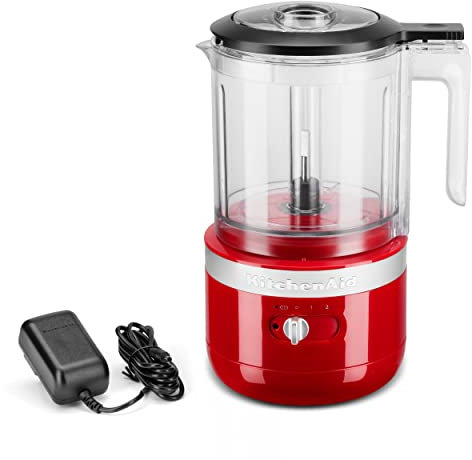 KitchenAid Cordless 5 Cup Food Chopper, KFCB529QER, Empire Red