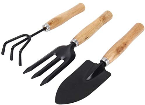 Gartenwerkzeug Set Gartengeräte Set Gartenwerkzeug Kleingrubber, Handrechen, Pflanzkelle für Pflanzen und Gartenarbeit