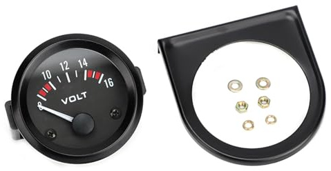 Haofy Auto Universal 12V Voltmeter 52mm/2in 8-16V BX100007, Kfz-Batterietest