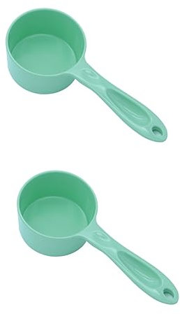 2 Piezas Cuchara Vaso Medidor Tazas Medidoras para Alimentos Mascota Pala De Comida
