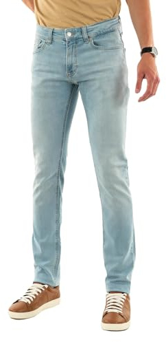 Tommy Jeans Uomo Jeans Scanton Slim Fit, Blu (Denim Light), 28W/34L