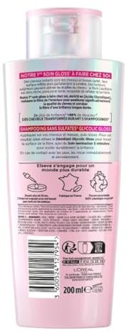 L'Oréal Paris - Routine Soin Visage et Soin Capillaire - Acide Glycolique - Shampooing + Soin Lamination + Peeling Lissant & Exfoliant - Elseve Glycolic Gloss - L'Oréal Paris Revitalift