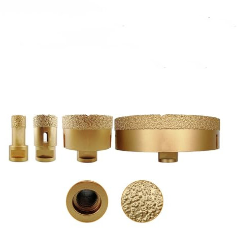 1pc trépans de forage diamantés brasés sous vide avec forets de connexion de hauteur de diamant de 15MM scie cloche, 150mm