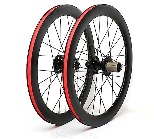 BMX-Rad, 20 Zoll, 406, zusammenklappbarer Fahrrad-Laufradsatz, Aluminiumlegierung, doppelwandige Felge, Scheiben-/V-Bremse, Schnellspanner, 100/135 mm, 7, 8, 9, 10, 11 Gänge, 24 Löcher (schwarz,