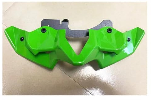 DZSLLOOI Ala Aerodinamica per Kawasaki per Z900 Z 900 2020-2023 Parti Carenatura Motociclette Plastica ABS Spoiler Anteriore Nudo Winglet Kit Ala Aerodinamica Spoiler Alettone Moto(Verde)