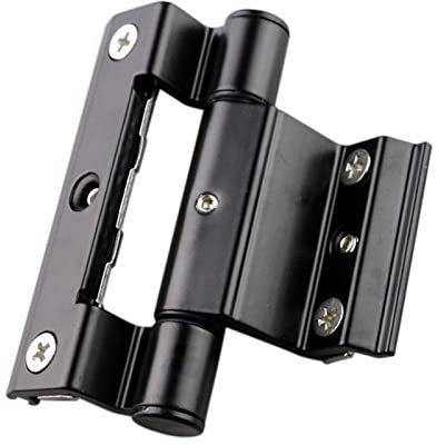 Charnière de fenêtre à battant en aluminium - Charnières pliantes dissimulées en alliage PVC - Noir - 90 mm