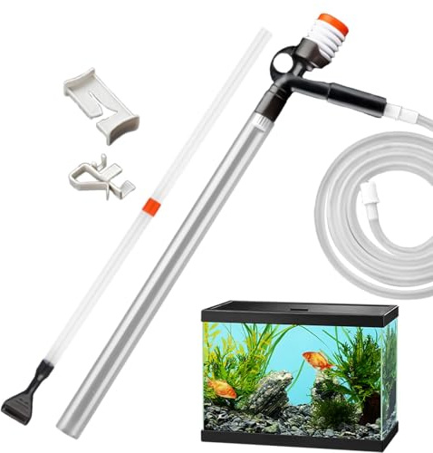Gravel Vacuum für Aquarien, Gravel-Reiniger, Wasserwechsel, Aquarium-Reiniger, Aquarium-Reinigungsgerät, zur Reinigung von Gravel und Sand