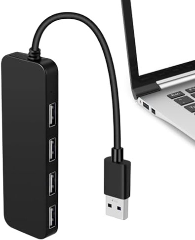 USB-Splitter – Laptop-USB-Port-Erweiterer, mehrere USB-Anschlüsse, Plug | and-Play, 4-Port-USB-Splitter, USB-Expander für PC, -Laufwerk und mehr Handy- und Automobilzubehör