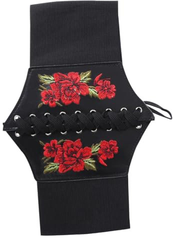 JEWEDECO 1stück Stylischer Damen Waist Belt Mit Gesticktem Design Elastischer Gürtel Für Kostüme Modeaccessoires Und Renaissance-festivals Für Fotoshootings Und Alltag