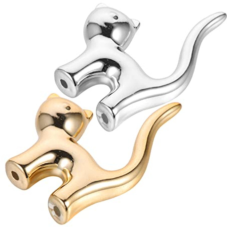 Generisch 1 Satz Halter Für Katzenringe Halter Für Tierringe Katzenschmuck Ringe Für Mädchen Ring Katzenständer Kätzchen Schmuck Tablett Pro Steht Größer Ring Für Frauen Figuren Keramik 2st