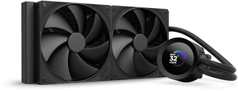 NZXT Kraken Serie – AIO CPU-Flüssigkeitskühler – Anpassbares LCD-Display – Hochleistungs-Lüfter – Kompatibel mit Intel® & AMD® Sockel – Plus 280 – Schwarz