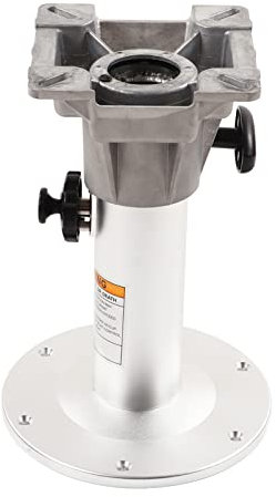 TARSHYRY Bootssitzpodest, Bootssitz Marine Verstellbarer Sitzpodest mit Manuell 330 Bis 480 Mm 360 Grad Drehscheibe -Bootssitz für Wohnmobile -Yachten Boote