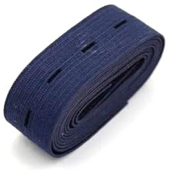 Elastico con asola intrecciata da 20 mm per nastro elastico regolabile, cucito di indumenti,Blu navy,5 iarde