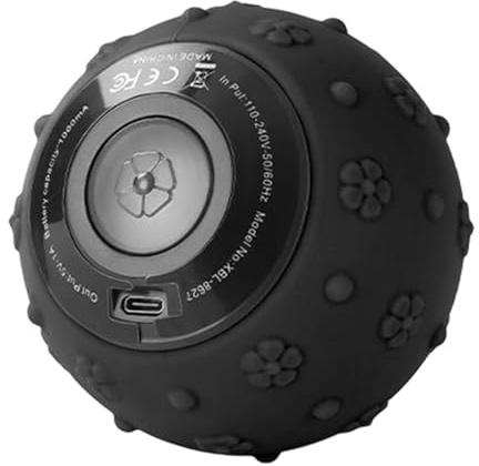 Bola De Masaje Dispositivo Recargable USB con Superficie de Silicona | Bola de Puntos Gatillo Para Viajes Gimnasio Hogar Yoga Oficina Exteriores