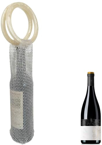 Weinflaschenbeutel - Geschenktasche für Flaschen | Packbeutel, recycelbare Urlaubsverpackungen, Griff, wiederverwendbare Mesh-Abdeckung für Picknick, mobiler Austausch, Verwendung