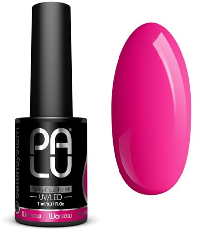 PALU – Nagellack för UV- och LED-lampa – UV-färglack – Intensiv glans, medeldjup konsistens, täckande redan efter 1–2 lager – Håller upp till 3 veckor, 11 g, Warsaw P16