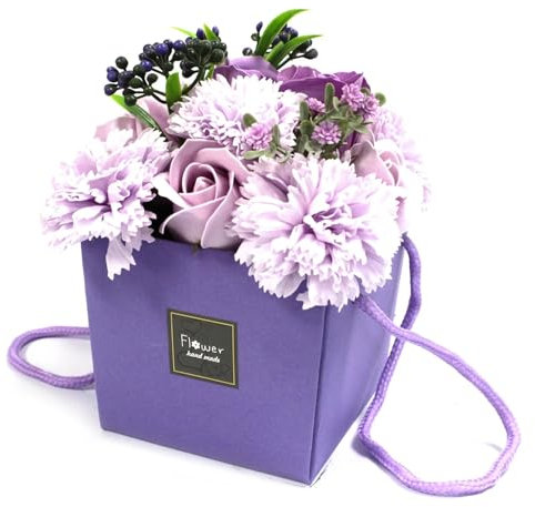 Soap Flower Bouquet - Lavender