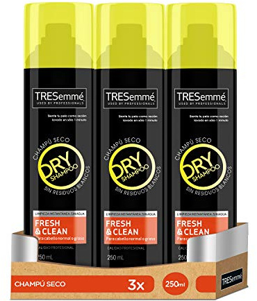 TRESemmé Champú en Seco Fresco y Limpio - Paquete de 3 x 250 ml - Total: 750 ml