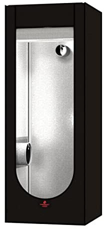 SECRET JARDIN Hydro Shoot 60x60x160cm (HS60 V2.0) - Armadio da Coltivazione in Nero con Materiale Esterno in Poliestere o Nylon - Grow Room