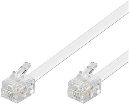 OISE ART STORE Trade Shop - Cavo Prolunga Telefonica Rj11 1.5 Mt Collegamento Telefonico Modem Maxtech Rj11-1.5m