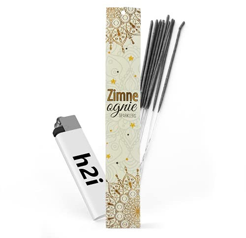 h2i Wunderkerzen | 120 Stück | 70 cm | Brenndauer ca. 160 Sek | Geburtstagskerzen Sprühkerze Spritzkerze Sternenspritzer und Funkenzauber für Party Hochzeit Silvester Geburtstag | Kat F1