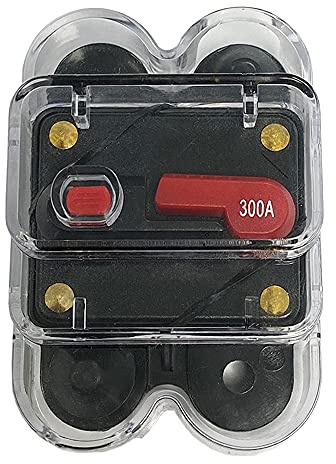 Offgridtec® Interruptor de circuito de CC manual, 12 V, 24 V, 48 V, 300 A, IP56, sobrecarga, cortocircuito