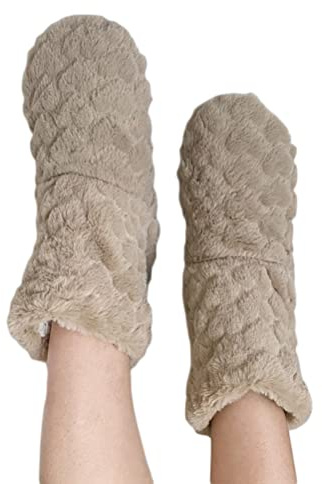 Minetom Pantofole Stivaletto Donna Invernali Babbucce Pelose Chiuse Casa Stivali Peluche Pelo Foderata Pantofola Slippers Ciabatte Antiscivolo Suola A Cachi 39/40 EU