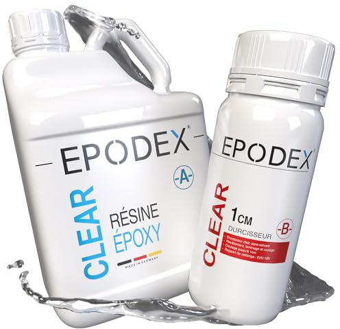 EPODEX Epoxiharts set ECO upp till 1cm, GREEN - Transparent, 1,5kg