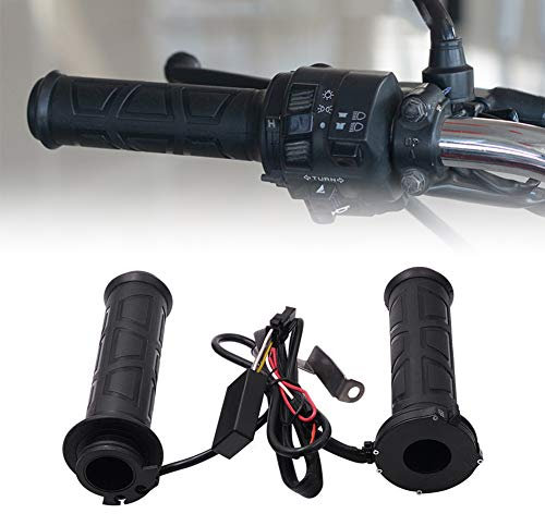 Motorcycle Heated Grips, 22mm(7/8) Universal Motorcycle ATV Heated Grips, Electric Motorcycle Heated Handlebar Grips for 22mm ATV Bike Handlebars