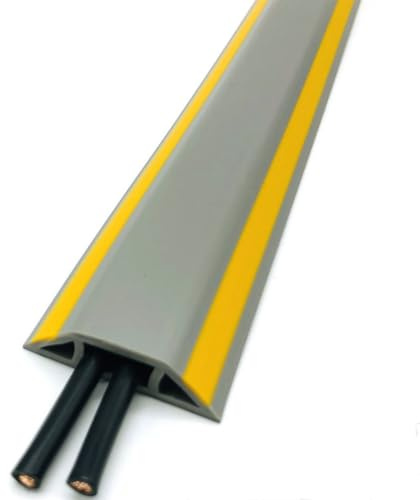 Pavimento Cavi Calpestabile Sicura E Durevole, Proteggere Cavo Pavimento in Materiale Morbido del PVC, Canalina Passacavi Muro Adesiva(Color: B, S: 3m)