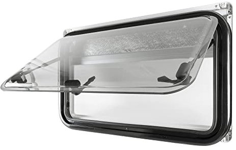 Caravan Seitenfenster push up aufklappbar Ausstellfenster Insektenschutz Sonnenschutz Sichtschutz Fliegengitter Verdunklungsrollo, Wohnwagen Seitenfenster:700 x 400mm